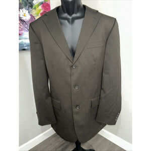 Nautica 44L Dark Olive Wool Three Button Jacket